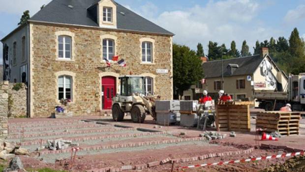 Manche : un aménagement de place  écolo 