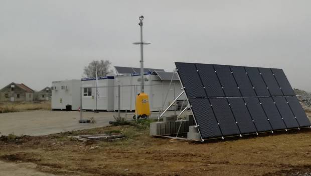 Une base vie de chantier autonome en énergie
