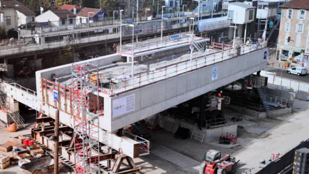 Le ripage de la gare d'Arcueil Cachan en timelapse