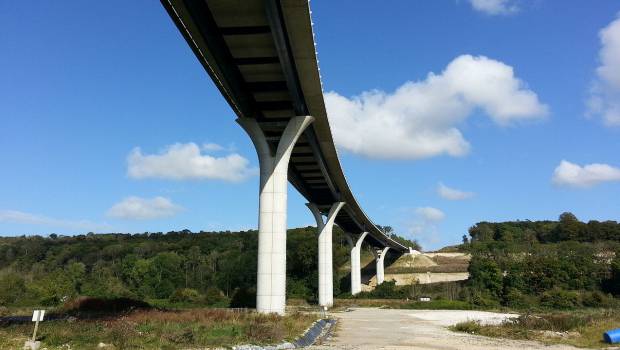 Normandie : reprise des travaux pour relier le viaduc de la Scie à la RN27