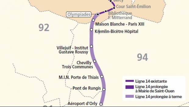 Paris : la ligne 14 met le cap au sud