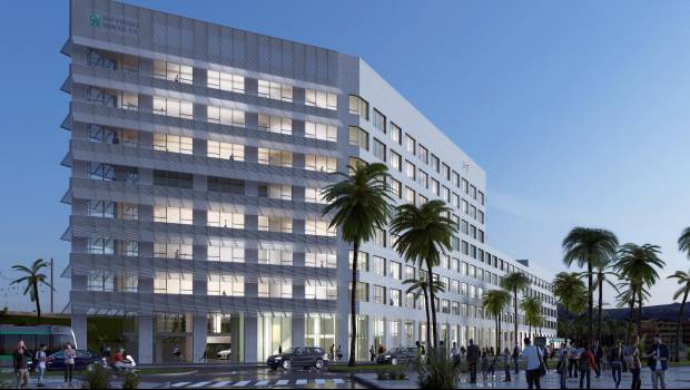 Nice : le 1er immeuble de bureaux du Grand Arénas se construit