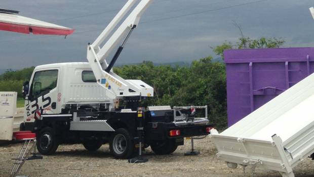 Une nacelle Palfinger sur Intermat