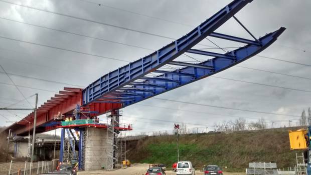 A13 : 2e lançage sur le viaduc de Guerville
