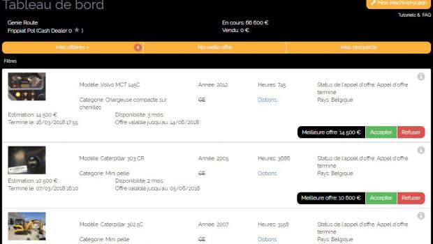 Machinerycash : « Le marché de l’occasion est opaque sur les prix »