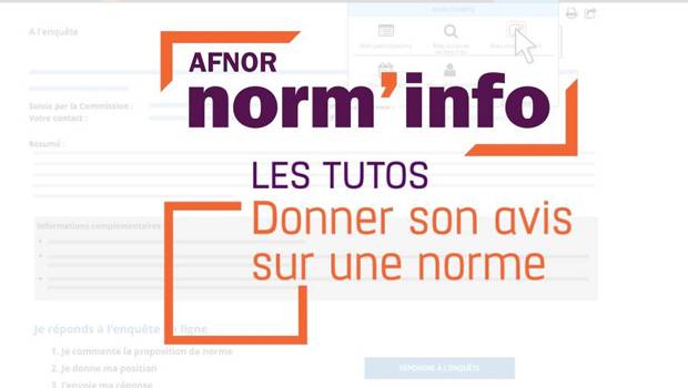 Campagne de consultation AFNOR