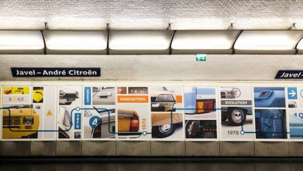 La marque aux chevrons en station Javel