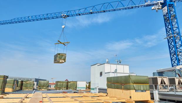 Un hôtel modulaire sur les toits de Berlin