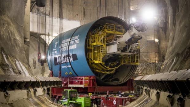 Londres: les 1ers tunneliers s’assemblent pour creuser le  super égout