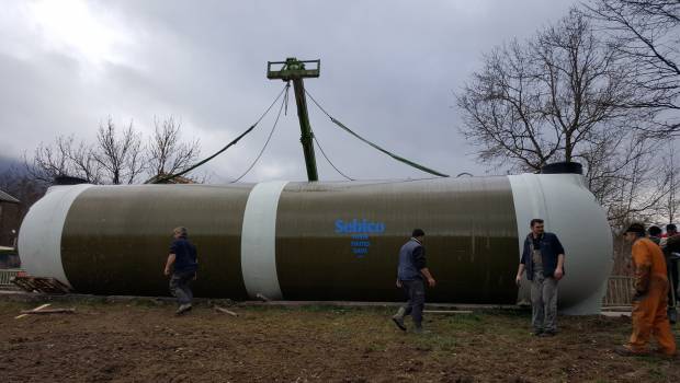 Sebico installe une fosse d’accumulation des eaux usées dans le Vercors