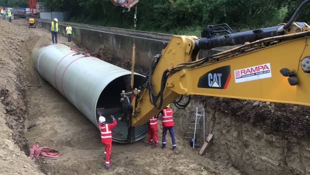 Un raccordement en DN2600 pour la centrale hydroélectrique d’Eyguières