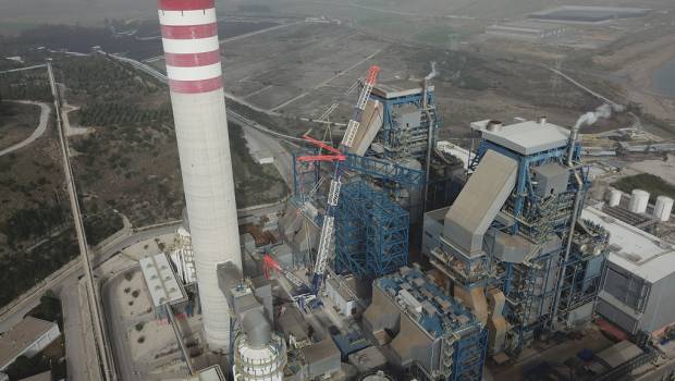Une Demag CC 6800-1 opérée dans une centrale à charbon en Turquie