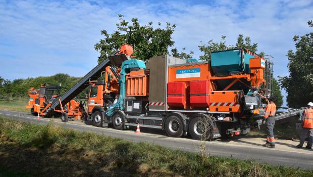 Marais Recysoil : production de remblai à l'avancement