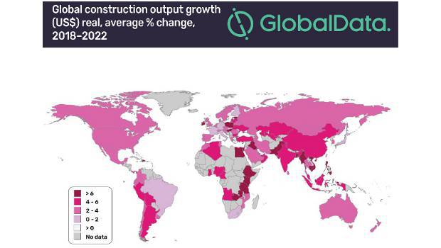 Construction dans le monde : +3,6% de croissance par an jusqu’en 2022