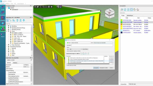 JustBIM 1.3 pour les compositions d'ouvrages