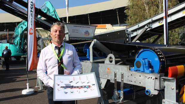 13 solutions Trellex présentées sur un convoyeur Metso à la SIM