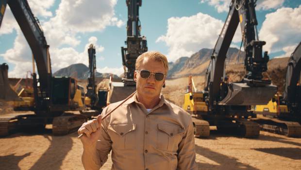 Les pelles Volvo flirtent avec Hollywood