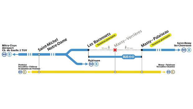 Le pont ferroviaire de Massy-Verrières remplacé