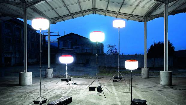 Airstar éclaire les chantiers de construction