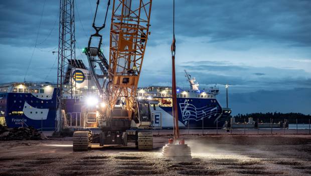 En Norvège, Liebherr transforme le port de Jätkäsaari