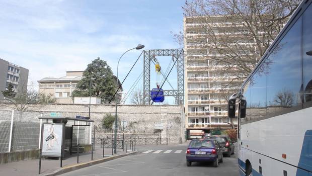 Clichy : un téléphérique pour évacuer les déblais vers la Seine