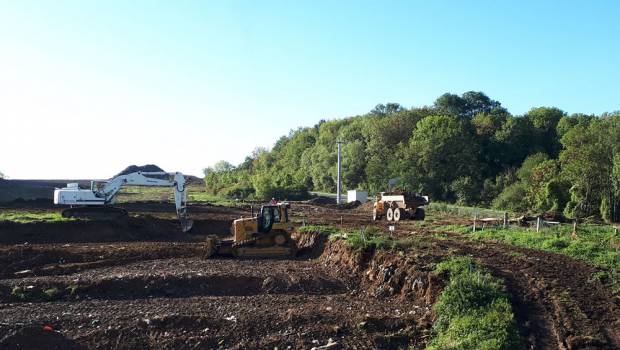 Eurovia s’attèle aux terrassements d’une nouvelle route de Moselle
