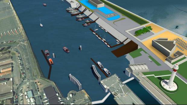 Les travaux d’aménagement de l'avant-port de Ouistreham débutent