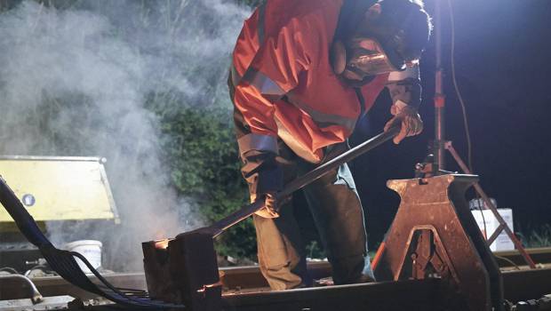 Renouvellement de la voie ferrée entre Rennes et Dingé
