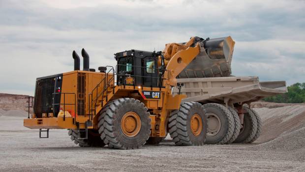 Une chargeuse Cat musclée pour l'industrie des granulats