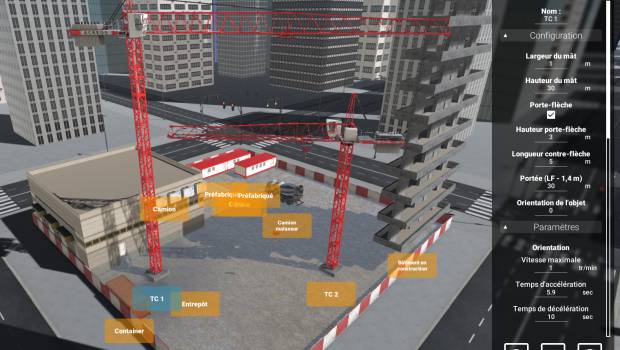 AMCS technologies crée un simulateur de grues avec Acreos