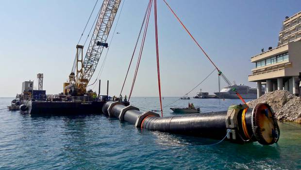 Diamètre record en PEHD à Monaco