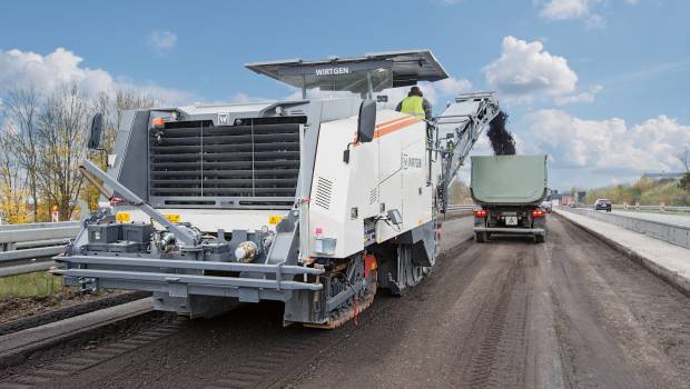 Un recycleur à froid Wirtgen ultramoderne