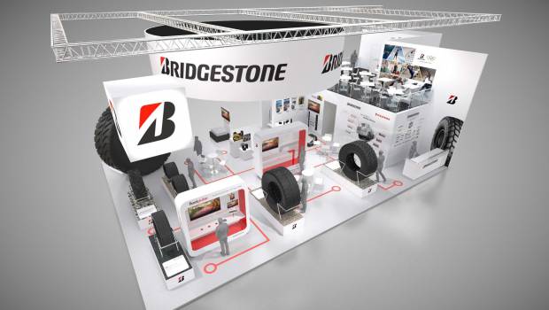 Plusieurs solutions Bridgestone en exposition sur Bauma