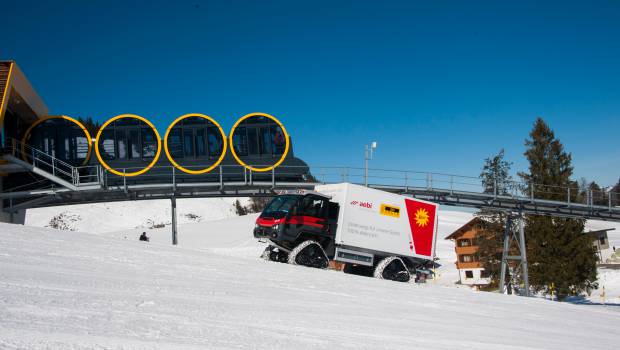 Un transporteur électrique à Stoos