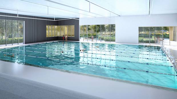 Spie batignolles agrandit une piscine à Romans-sur-Isère