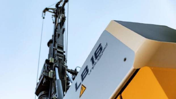 Une foreuse Liebherr sur batterie électrique