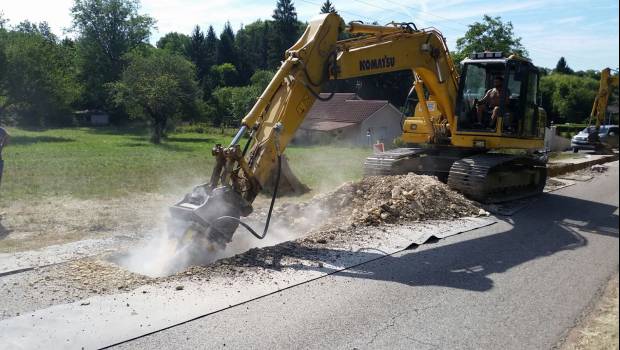 Une fraise MB rénove une canalisation sur 2,5 km en Rhône-Alpes