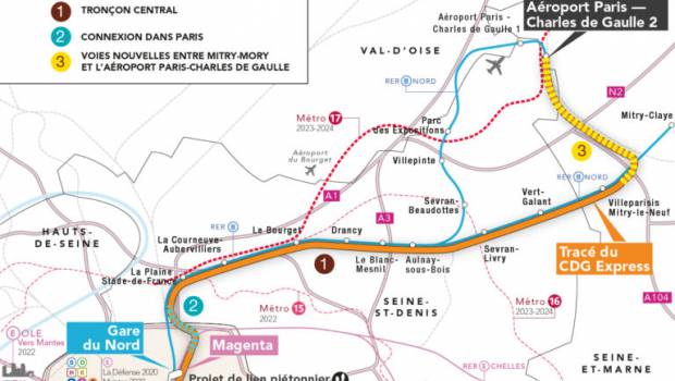 CDG Express : le préfet d’Ile-de-France propose deux scénarios