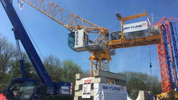 La grue Potain MRH 125 fait aussi ses armes aux Vertikal Days