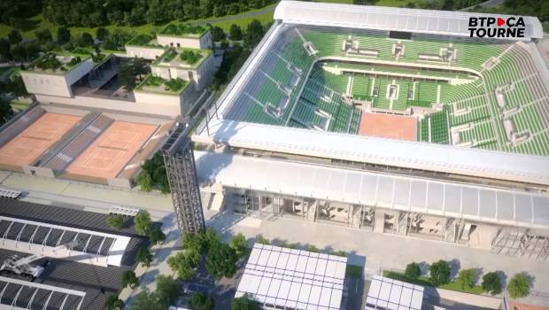 Quel chantier s'invite à Roland Garros !