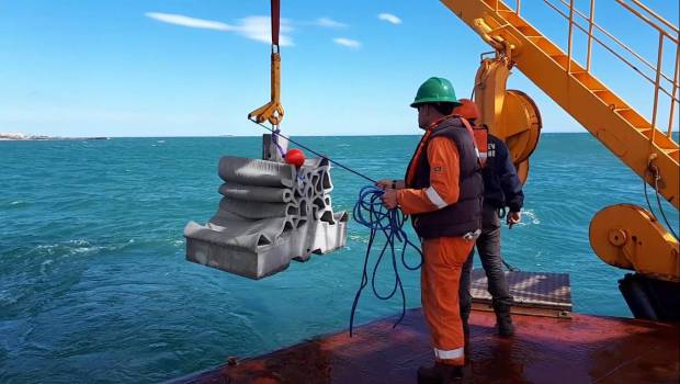 32 récifs, imprimés grâce à l’encre 3D Vicat, immergés sur les côtes d’Agde