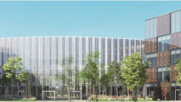 Top départ des travaux de l'Institut de Recherche Servier à Paris-Saclay