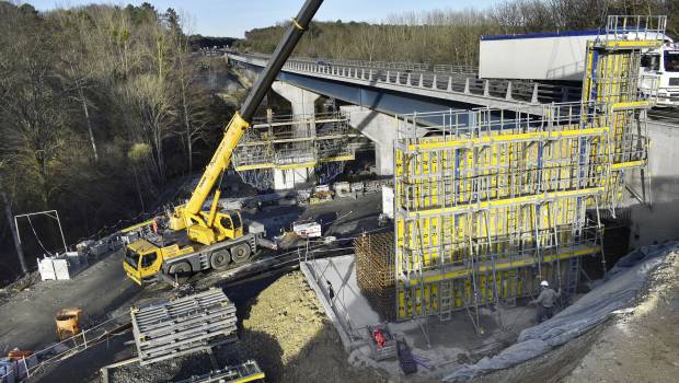 A85 : le Viaduc de la Roumer créé avec Doka