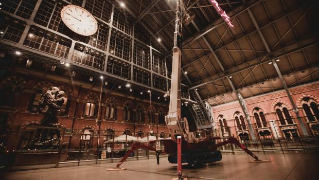 Une nacelle Palazzani à St Pancras