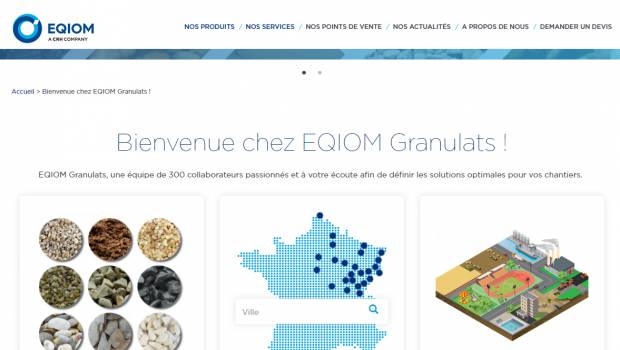 Nouveau site internet pour Eqiom Granulats