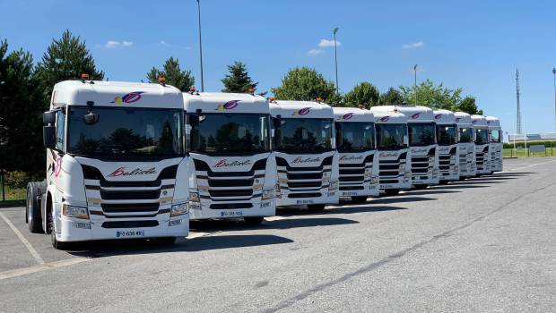 Dix camions Scania chez Transports Delisle