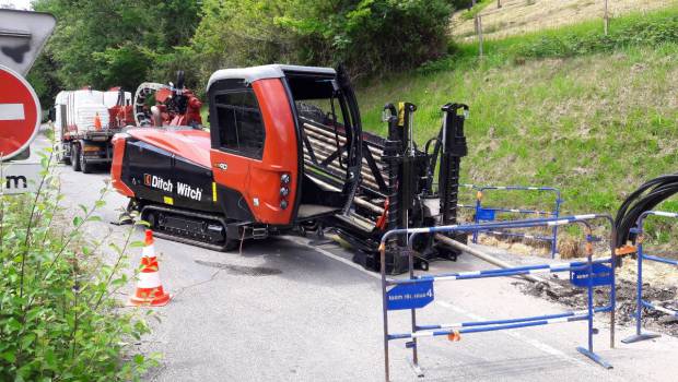 Une sortie réussie pour la Ditch Witch AT40 de GB Forages