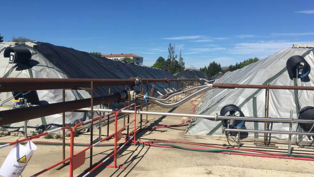 Opération de dépollution par désorption thermique en cours à Saint-Etienne