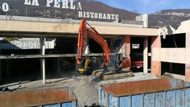Déconstruction et recyclage en place en Suisse avec MB Crusher