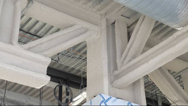 Revêtement antifeu Promat pour structures acier